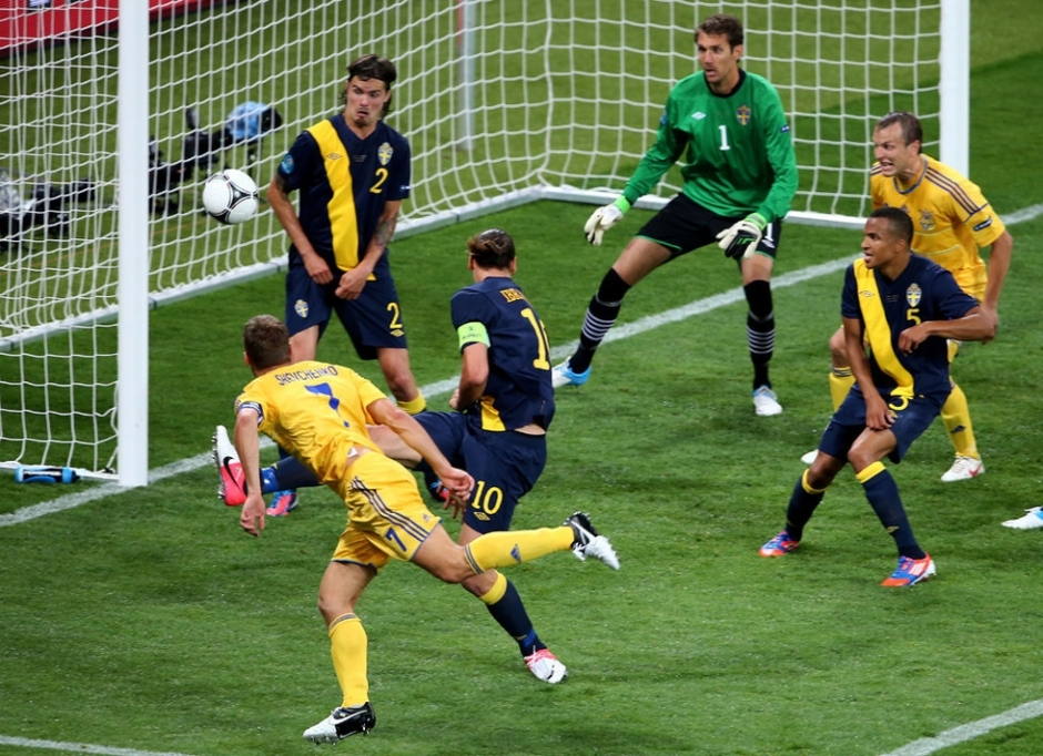 盘点2012年欧洲杯小组赛首轮精彩进球